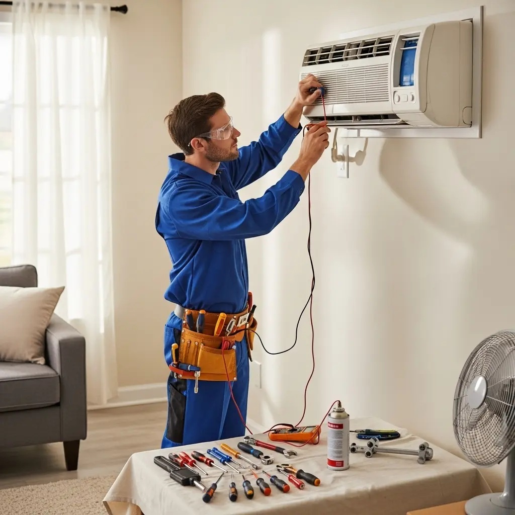 Çubuk Eminçelik Eminçelik klima gaz dolumu ve bakım – Enerji verimliliği artırıldı. - Teknik servis örneği